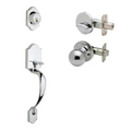 Copper Creek Heritage Handleset, Ball Knob Interior Trim, Polished Stainless HZ2610XBK-PS